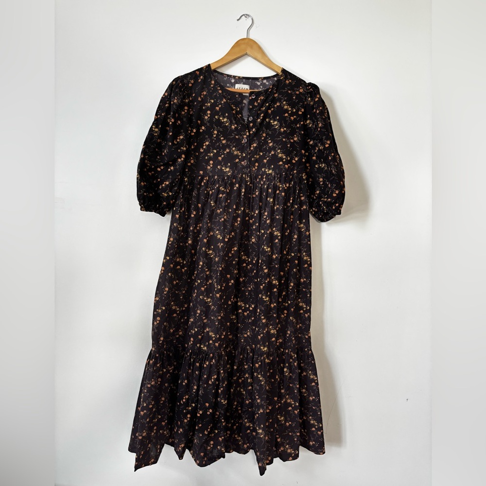 OFFON Clothing Maxi flower print dress